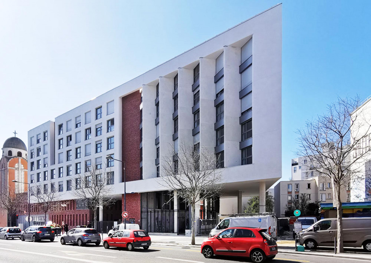 Résidence jeune actifs, Logements et école à Villejuif